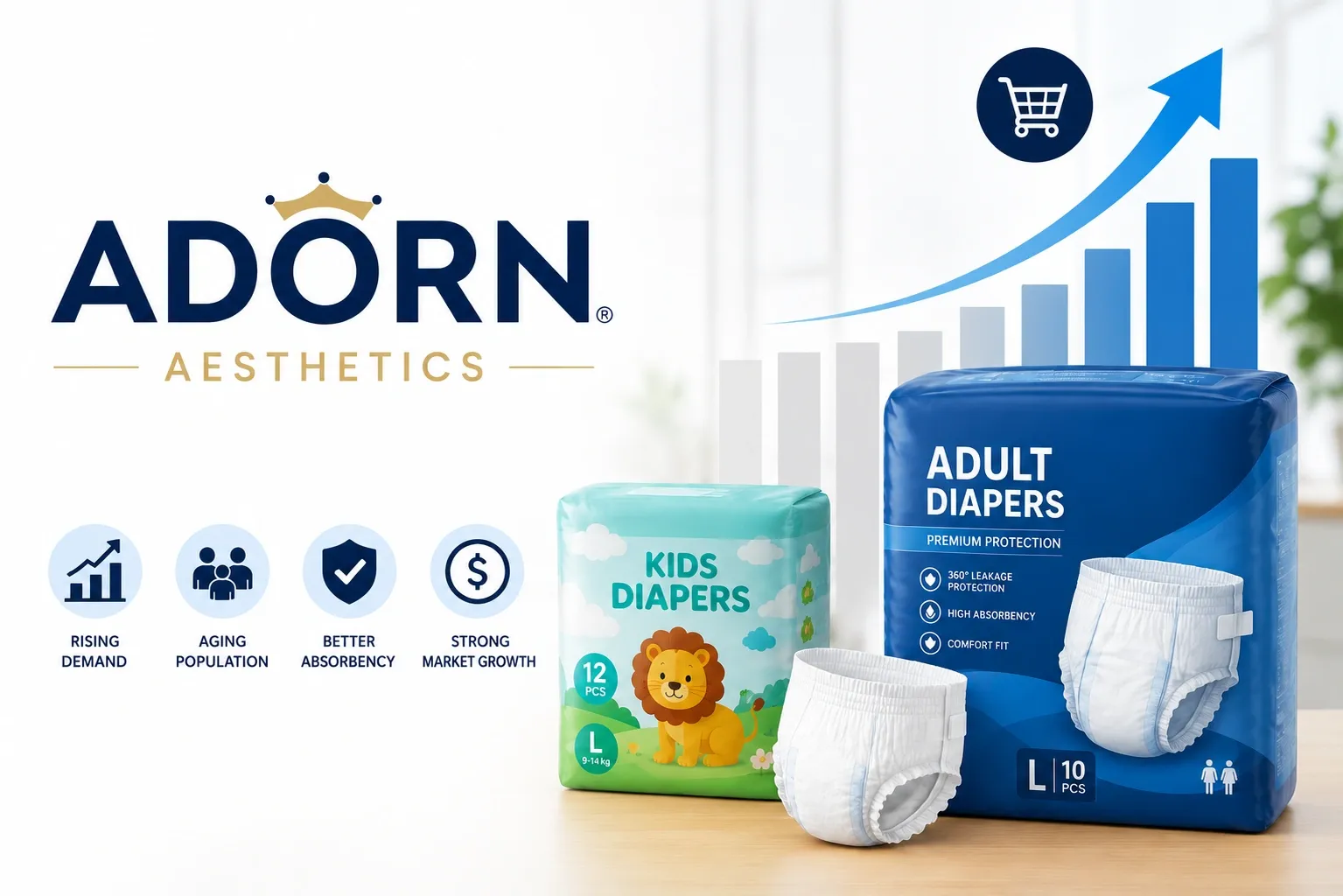 Why Adult Diapers Outselling Baby Diapers ?? Adult diaper use for women urinary incontinence